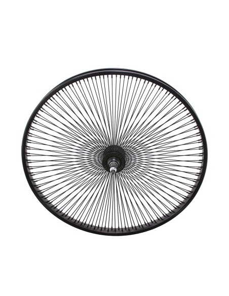 26 Steel Free Wheel 144 Spoke 14gBlack 3/8 Axle Single Wall Black.